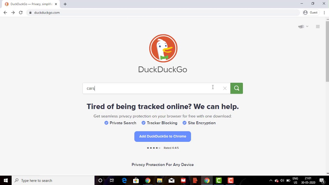 duck duck go web browser